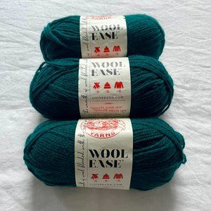 Set of 3: Lion Brand Wool-Ease Yarn (Rainforest)